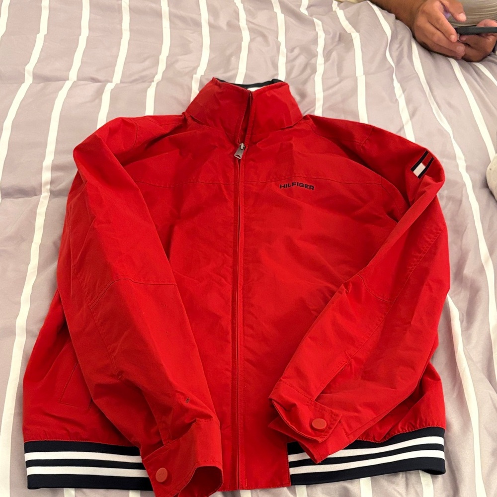 Tommy Hilfiger Men's Vibrant Red  Jacket with hood